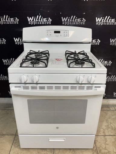 [98274] Ge Used Natural Gas Stove 30inches (White) 