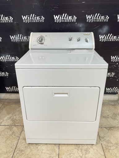 [98286] Whirlpool Used Electric Dryer 220volts  (30 AMP) 29inches {4 prong}  (White) 