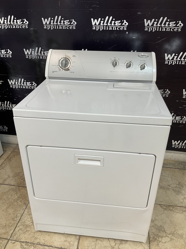 [98287] Whirlpool Used Electric Dryer 220volts (30 AMP) 29inches {3 prong} (White) 