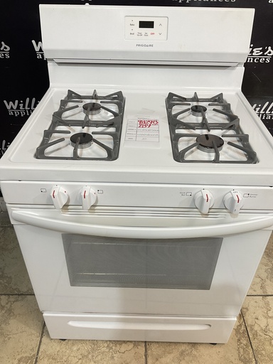 [98298] Frigidaire Used Natural Gas Stove 30inches (White) 