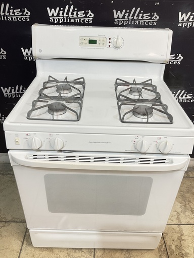 [98307] Ge Used Natural Gas Stove 30inches (White) 