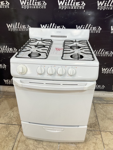 [98323] Hotpoint Used Natural Gas Stove 24inches (White) 