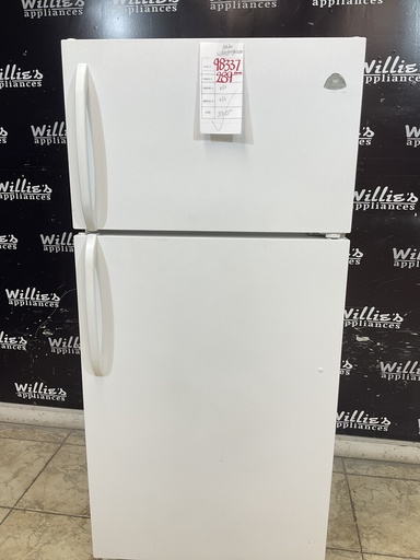 [98337] White Westinghouse Used Refrigerator Top and Bottom 30x65 1/2” (White)