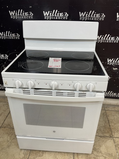 [98322] Ge Used Electric Stove 220volts (40/50 AMP) 30inches {no cord} (White) 