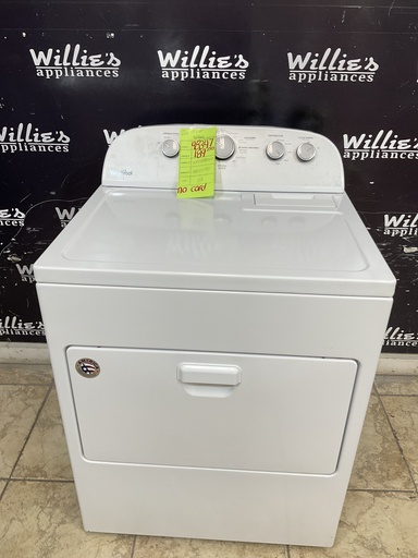 [98347] Whirlpool Used Electric Dryer 220volts (30 AMP) 29inches {no cord} (White)
