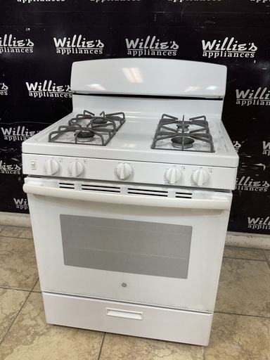 [98368] Ge Used Natural Gas Stove 30inches (White) 