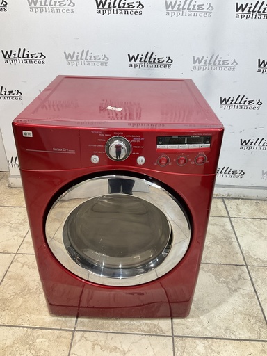[98355] Lg Used Natural Gas Dryer 27inches (Red) 