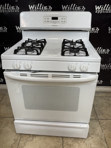 [98356] Hotpoint Used Natural Gas Stove 30inches (White) 