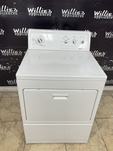 [98365] Kenmore Used Electric Dryer 220volts (30 AMP) 27inches {no cord} (White) 