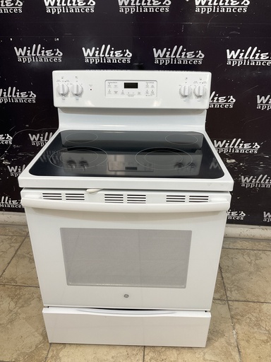 [98352] Ge Used Electric Stove 220volts (40/50 AMP) 30inches {4 prong} (White)