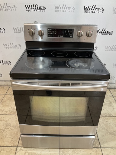 [98363] Samsung Used Electric Stove 220volts (40/50 AMP) 30inches {3 prong} (Stainless Steel) 