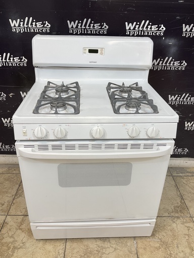 [98389] Hotpoint Used Natural Gas Stove 30inches (White) 