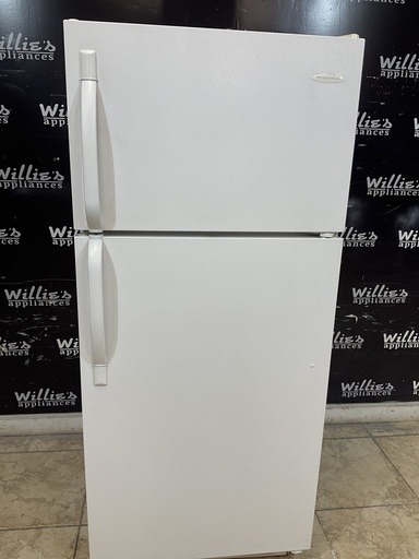 [98378] Frigidaire Used Refrigerator Top and Bottom 28x64 1/2” (White) 