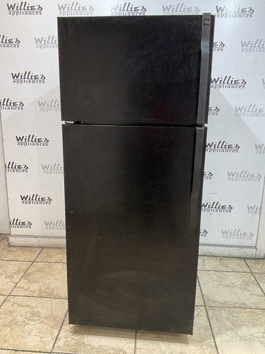 [98384] Ge Used Refrigerator Top and Bottom 28x67 (Black) 