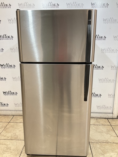 [98383] Kenmore Used Refrigerator Top and Bottom 30x65 1/2 (Stainless Steel) 