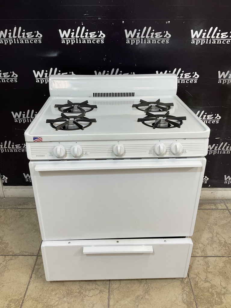 Premier Used Natural Gas Stove 30inches (White) 