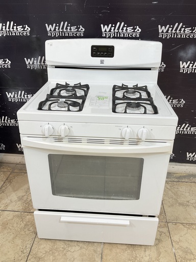 [98406] Kenmore Used Natural Gas Stove 30inches (White) 