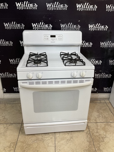 [98415] Hotpoint Used Natural Gas Stove 30inches (White) 
