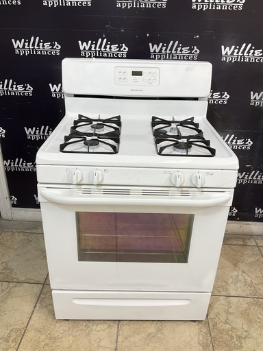 [98418] Frigidaire Used Natural Gas Stove 30inches (White) 