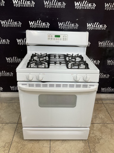 [98417] Hotpoint Used Natural Gas Stove 30inches (White) 