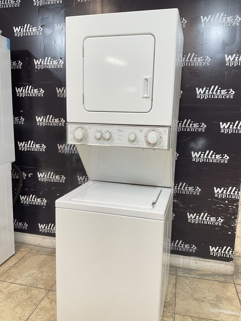 Whirlpool Used Electric Unit Stackable 220volts (30 AMP) 24x71 1/2” {3 prong} (White) 