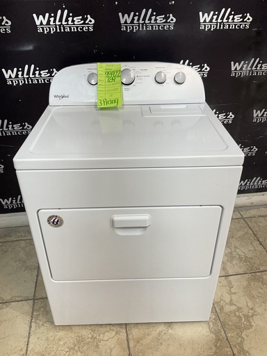 [98427] Whirlpool Used Electric Dryer 220volts (30 AMP) 29inches {3 prong} (White)