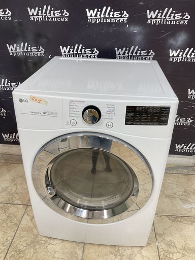 [98435] Lg Used Natural Gas Dryer 27inches (White) 
