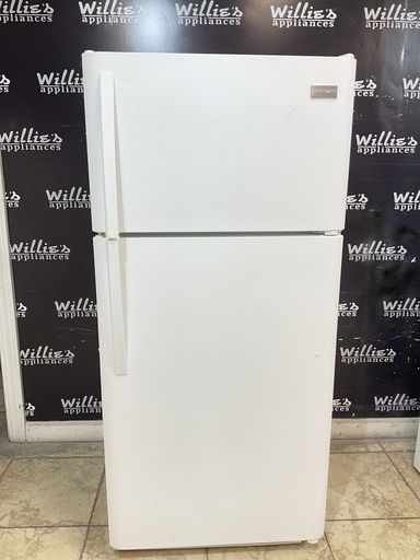 [98457] Frigidaire Used Refrigerator Top and Bottom 30x65 1/2” (White) 