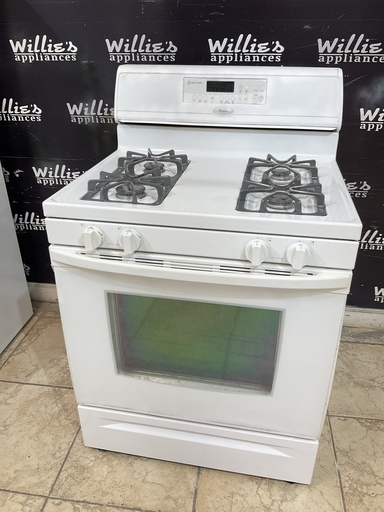 [98477] Whirlpool Used Natural Gas Stove 30inches (White) 