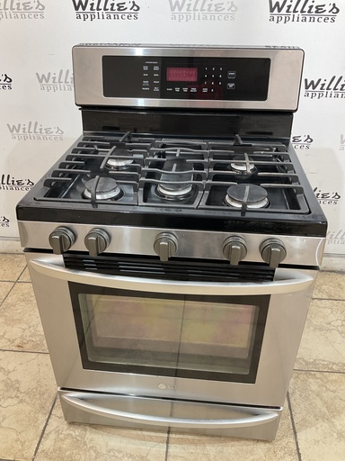 [98451] Lg Used Natural Gas Stove 30inches (Stainless Steel) 