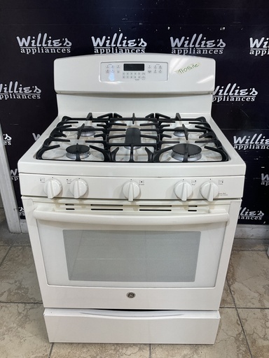 [98462] Ge Used Gas Propane Stove 30inches (Bisque) 