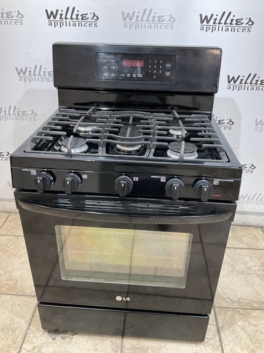 [98489] Lg Used Natural Gas Stove 30inches (BlacK) 