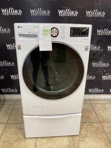 [98463] Lg Used Washer Front-load 27inches (White) 