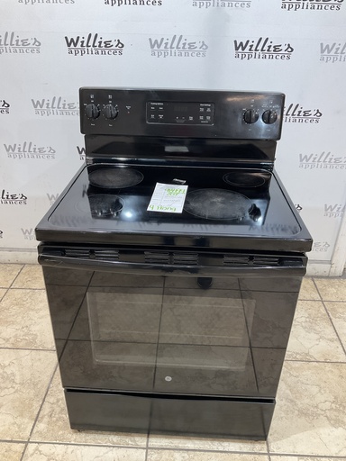 [98494] Ge Used Electric Stove 220volts (40/50 AMP) 30inches {4 prong} (Black) 