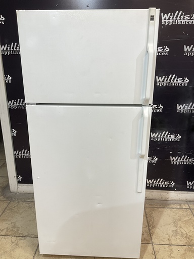 [98507] Hotpoint Used Refrigerator Top and Bottom 28x64 1/2” (White) 