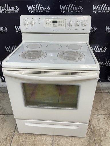 [98513] Frigidaire Used Electric Stove 220volts (40/50 AMP) 30inches {no cord} (Bisque) 