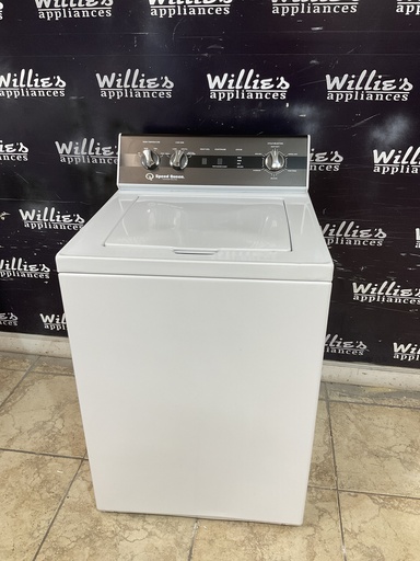 [98520] Speed Queen Used Washer Top-load 25 1/2” (White) 