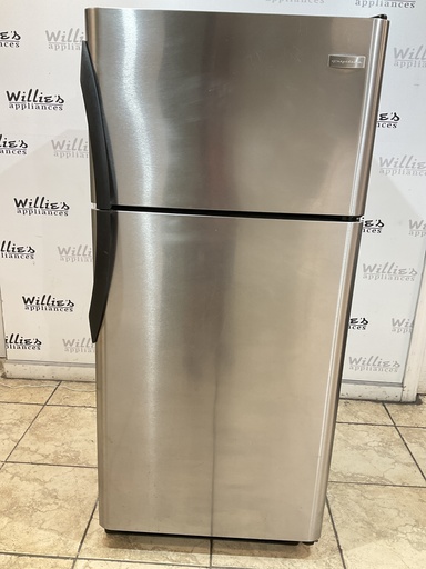 [98512] Frigidaire Used Refrigerator Top and Bottom 30x65 1/2