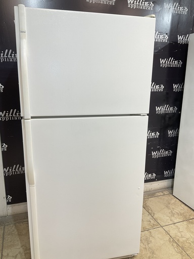 [98531] Kenmore Used Refrigerator Top and Bottom 30x65 1/2” (White) 