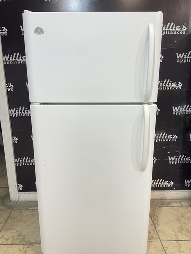 [98532] White Westinghouse Used Refrigerator Top and Bottom 30x65 1/2” (White)