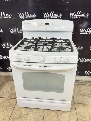 [98553] Ge Used Gas Propane Stove 30inches (White) 