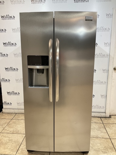 [98572] Frigidaire Used Refrigerator Side by Side 33x69 1/2” (Stainless Steel) 