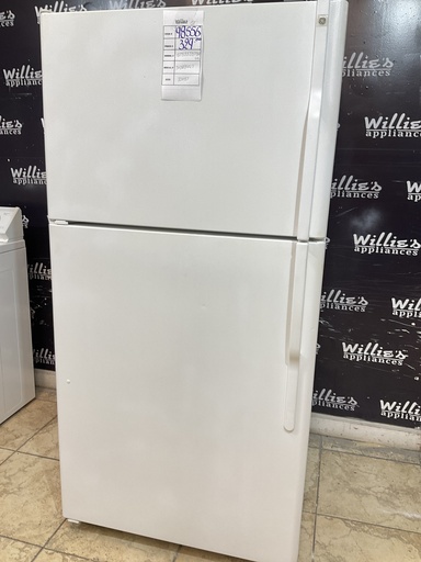[98556] Ge Used Refrigerator Top and Bottom 33x67 (White) 