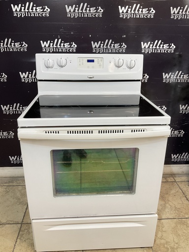 [98595] Whirlpool Used Electric Stove 220volts (40/50 AMP) 30inches {no cord} (White) 
