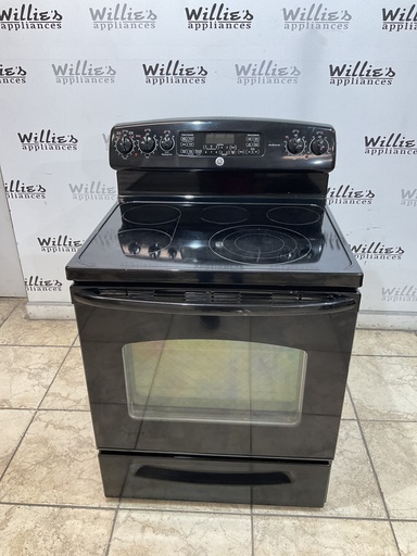 [98584] Ge Used Electric Stove 220volts (40/50 AMP) 30inches {no cord} (Stainless steel) 