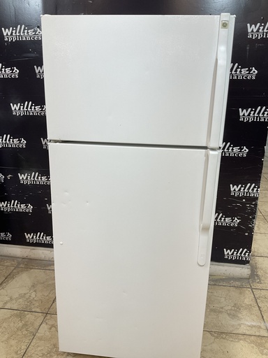 [98587] Ge Used Refrigerator Top and Bottom 28x64 1/2” (White) 