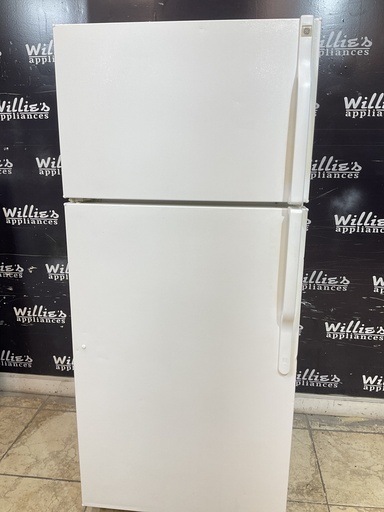[98579] Ge Used Refrigerator Top and Bottom 28x64 1/2” (White) 