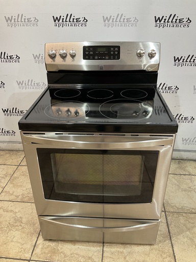 [98623] Kenmore Used Electric Stove 220volts (40/50 AMP) 30inches {3 prong} (Stainless Steel) 