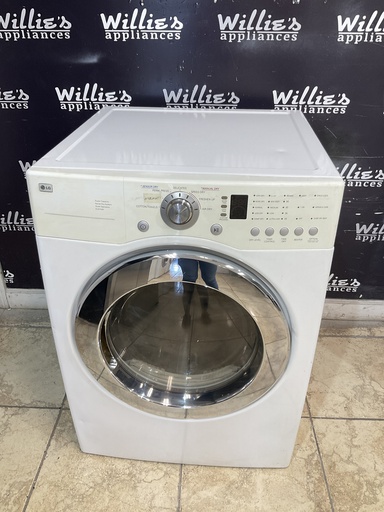 [98619] Lg Used Electric Dryer 220volts (30 AMP) 27inches {4 prong} (White) 