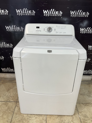 [98636] Maytag Used Electric Dryer 220volts (30 AMP) 27inches {3 prong} (White)